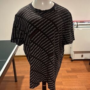 Calvin Klein Black Graphic Men's Tee